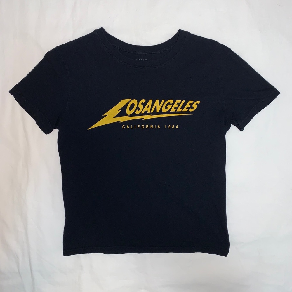 BRANDY MELVILLE LOS ANGELES LIGHTNING BOLT TOP